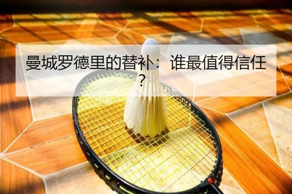 曼城罗德里的替补：谁最值得信任？